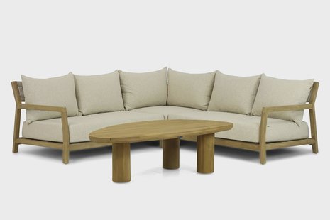 Santika Suka/Riah 135 cm hoek loungeset 4-delig