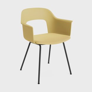 HAY Layout fauteuil 213 armstoel Relate 431-biscotti-zwartgelakt staal