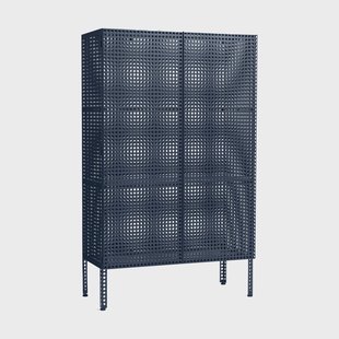 HAY Perforated Cabinet kast large Steel blue