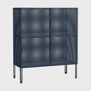 HAY Perforated Cabinet kast medium Steel blue