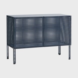 HAY Perforated Cabinet kast small Steel blue