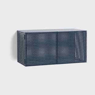 HAY Perforated Cabinet wandkast small Steel blue