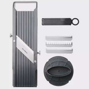 Global GSL-64 mandoline, 64 mm, 3 mesjes + vingerbeschermer