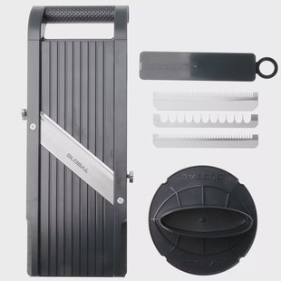 Global GSL-95 mandoline, 95 mm, 3 mesjes + vingerbeschermer