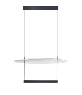 ETH Diana - hanglamp - Ø 60 x 200 cm - 30W dimbaar LED incl. - wit