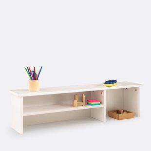 Bureau-opbouw in massief grenenhout en MDF, GABY