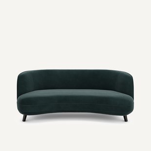 Bank in fluweel, Rosebury design E. Gallina