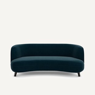 Bank in fluweel, Rosebury design E. Gallina