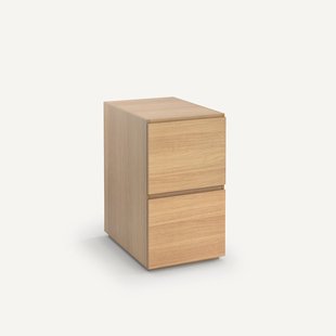 Ladeblok, 2 lades, fineereik, Working