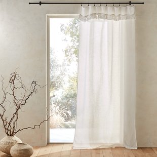 Glasgordijn in linnengaas, Elphir