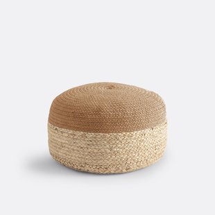 Bicolor poef in jute Popayan