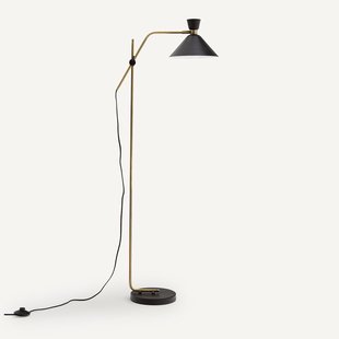 Staande lamp in used messing, Zoticus