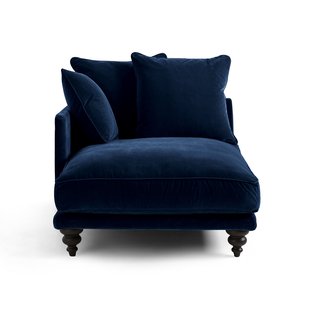 Longchair in fluweel, Lazare