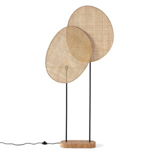 Staande lamp in rotan, design E. Gallina, Canopée