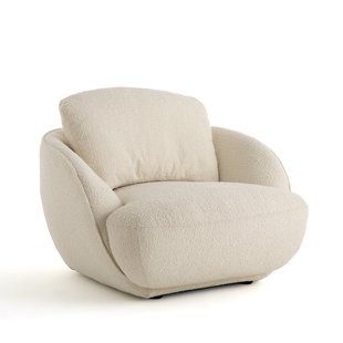 Ronde XL-fauteuil in bouclé, Alpine