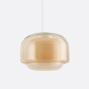 Hanglamp in gekleurd glasØ30,5 cm, Kinoko