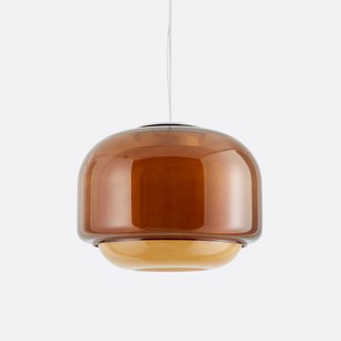 Hanglamp in gekleurd glasØ30,5 cm, Kinoko