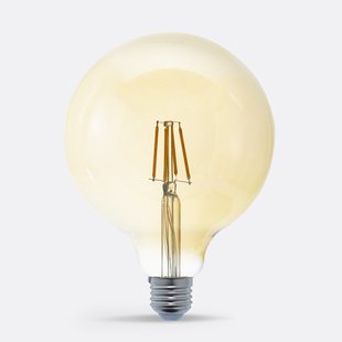 Amber globe gloeilampØ12 cm, Baulind