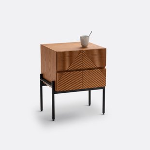 Nachtkastje 2 lades, Lodge