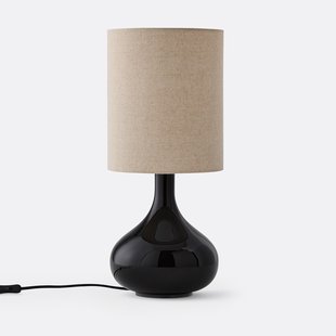 Tafellamp in glas en linnen, Juna