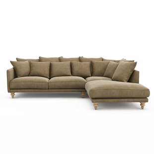 Hoekbank stonewashed fluweel, Lazare