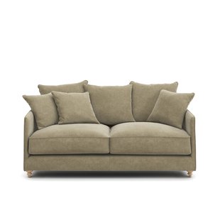 Omvormbare compacte bank. stonewashed fluweel, Lazare