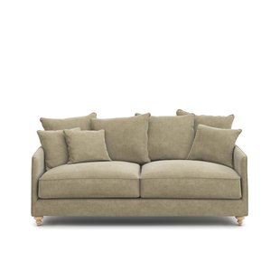 Omvormbare bank 3-zit. stonewashed fluweel, Lazare