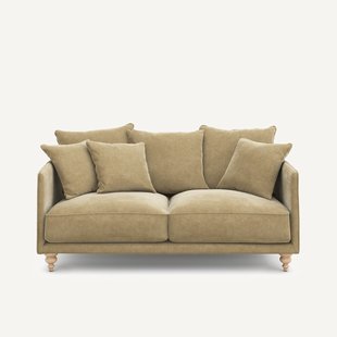 3-zits stonewashed fluwelen bank, Lazare