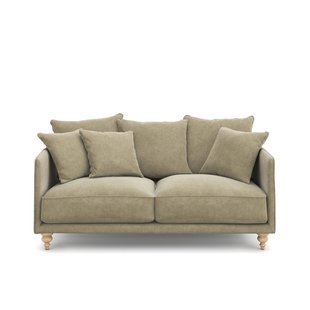 3-zits stonewashed fluwelen bank, Lazare