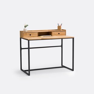 Bureau van eikenhouten fineer met klein opzetstuk, Hiba