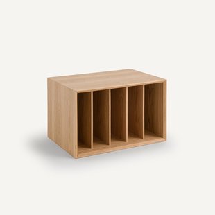 Kast voor vinylplaten B60xD42 cm eikenfineer Archivita XL