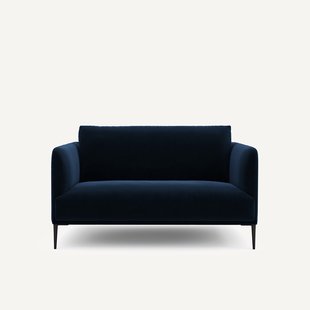 Fluwelen 2-zitsbank, Oscar-design E. Gallina