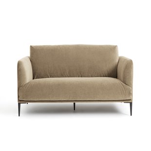 2-zitsbank in stonewashed fluweel, Oscar, ontwerp E. Gallina