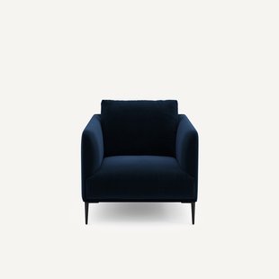 Fauteuil in fluweel, Oscar design E. Gallina