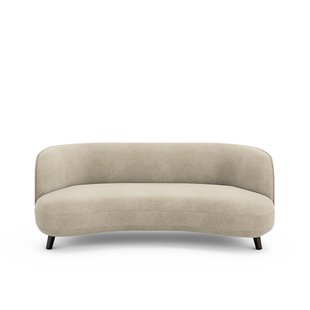 3-zitsbank in linnen fluweel, Rosebury, ontwerp door Emmanuel Gallina