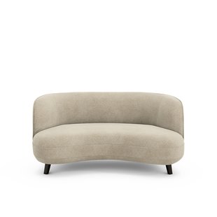 XS zitbank in linnen fluweel, Rosebury, ontwerp door Emmanuelle Gallina