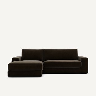 Hoekbank in fluweel, Skander