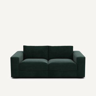 Compacte bank 3-zit in fluweel, Skander