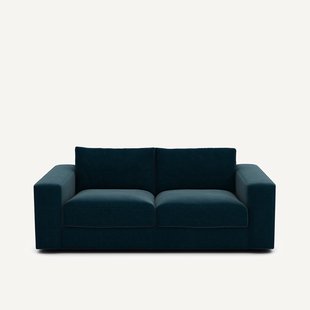 Compacte bank 3-zit in fluweel, Skander