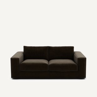 Compacte bank 3-zit in fluweel, Skander