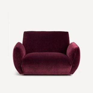 Fauteuil in fluweel, Spogano