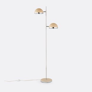 Staande lamp in gekleurd metaal en chroom, Vanyta