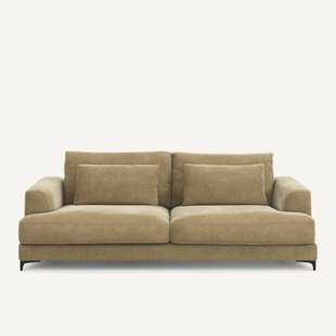 4-zits slaapbank van stonewashed fluweel, Marsile