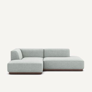 Linkse hoekbank in gespikkelde stof, Jacopo