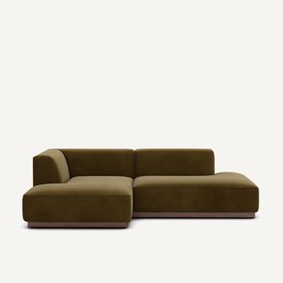 Linkse hoekbank in fluweel, Jacopo