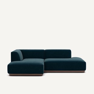 Linkse hoekbank in fluweel, Jacopo