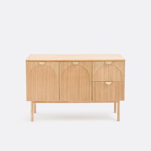 Dubbele wastafel, 2 deuren + 2 lades, Gisela