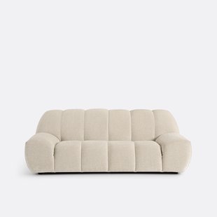 Vintage 3-zitsbank in ribfluweel, Nuria