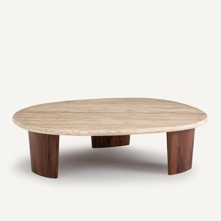 Salontafel in travertijn, Guimel