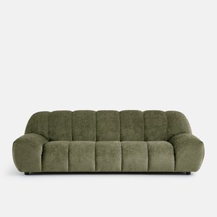 4-zits bank van dik fluweel Nuria